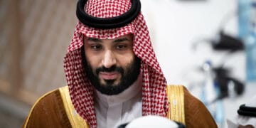 29 June 2019, Japan, Osaka: Mohammed bin Salman bin Abdelasis al-Saud, Crown Prince of Saudi Arabia, will attend the third working session of the G20 summit. The heads of state and government of the 19 leading industrialised and emerging countries and the European Union will meet at the G20 summit in Osaka (Japan) on 28 and 29 June 2019. Photo: Bernd von Jutrczenka/dpa (Photo by Bernd von Jutrczenka/picture alliance via Getty Images)