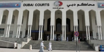 A general view shows the Dubai court where an appeal was upheld on February 17, 2008 for two 15-year jail terms handed down against two Emiratis convincted of raping a French-Swiss teenager.  AFP PHOTO/KARIM SAHIB (Photo credit should read KARIM SAHIB/AFP via Getty Images)