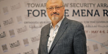 ISTANBUL, TURKEY - (ARCHIVE) : A file photo dated May 6, 2018 shows Prominent Saudi journalist Jamal Khashoggi in Istanbul, Turkey. Saudi journalist Jamal Khashoggi died after a brawl inside the Saudi consulate in Istanbul, Saudi Arabia announced Saturday. (Photo by Omar Shagaleh/Anadolu Agency/Getty Images)