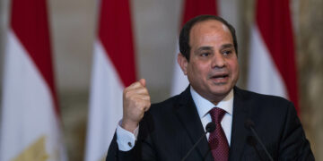 CAIRO, Nov. 19, 2015 – Egyptian President Abdel Fattah al-Sisi speaks after the signing ceremony held in the presidential palace in Cairo, Egypt, on Nov. 19, 2015. Egypt and Russia signed on Thursday an agreement to build a nuclear plant in the Arab country not long after a Russian plane crashed over Egypt's restive Sinai. (Xinhua/Pan Chaoyue via Getty Images)
