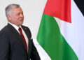 VIENNA, AUSTRIA - OCTOBER 25: King Abdullah of Jordan arrives for his meeting with Austrian chancellor Alexander Schallenberg at the chancellery on October 25, 2021 in Vienna, Austria. The Jordanian king is visiting several European countries this week, culminating with his participation in the UN Climate Change Conference (COP26) in Glasgow, Scotland, that starts on Sunday. (Photo by Thomas Kronsteiner/Getty Images)