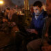 CAIRO, EGYPT - NOVEMBER 26:  Protesters view the internet with a laptop on Tahrir Square on November 26, 2011 in Cairo, Egypt. (Photo by Etienne De Malglaive/Getty Images)