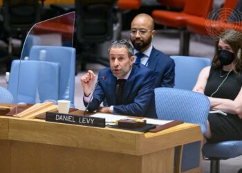 Daniel Levy, President of the U.S. Middle East Project (USMEP), addresses the Security Council meeting on the situation in the Middle East, including the Palestinian question.