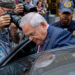 NEW YORK, NEW YORK - JULY 16: U.S. Sen. Bob Menendez (D-NJ) exits Manhattan federal court on July 16, 2024 in New York City. Menendez and his wife Nadine are accused of taking bribes of gold bars, a luxury car, and cash in exchange for using Menendez's position to help the government of Egypt and other corrupt acts according to an indictment from the Southern District of New York. The jury found Menendez guilty on all counts. (Photo by Adam Gray/Getty Images)