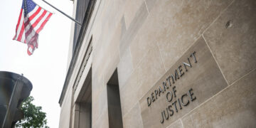 Department of Justice building in Washington D.C., United States of America on July 12th, 2024. (Photo by Beata Zawrzel/NurPhoto via Getty Images)