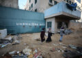 GAZA CITY, GAZA - FEBRUARY 21: A view of the destruction as a result of Israeli attacks at the UNRWA headquarters, which provides assistance to millions of Palestinians and is affiliated with the United Nations in Gaza City, Gaza on February 21, 2024. (Photo by Dawoud Abo Alkas/Anadolu via Getty Images)