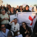 Iraqi women demonstrate against underage marriage in Tahrir Square in central Baghdad on August 8, 2024, amid parliamentary discussions over a proposed amendment to the Iraqi Personal Status Law. Rights advocates are alarmed by a bill introduced to Iraq's parliament that, they fear, would roll back women's rights and increase underage marriage in the deeply patriarchal society. (Photo by AHMAD AL-RUBAYE / AFP)