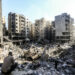 People check the rubble of buildings which were levelled on September 27 by Israeli strikes that targeted and killed Hezbollah leader Hassan Nasrallah in the Haret Hreik neighbourhood of Beirut's southern suburbs, on September 29, 2024. Israel killed Hezbollah chief Hassan Nasrallah in a huge air strike in Lebanon, dealing the movement a seismic blow that Prime Minister Benjamin Netanyahu on September 28 called a "turning point" for his country. (Photo by AFP)