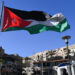 Jordanian national flag seen in the Old Town of Amman.
On Saturday, February 2, 2019, in Amman, Jordan. (Photo by Artur Widak/NurPhoto via Getty Images)