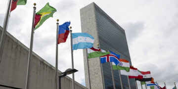 A view of the United Nations Headquarters on September 20, 2024 in New York City. The UN General Assembly voted overwhelmingly on September 20 to grant the Palestinians some additional rights in the global body, after their drive for full membership was blocked by the US. (Photo by ANGELA WEISS / AFP) (Photo by ANGELA WEISS/AFP via Getty Images)