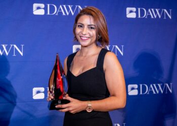 DAWN awarded Solafa Magdy for her activism on human rights and courageous reporting, which has informed countless people about Egypt’s realities with a perspective that has long been lacking in local and Middle Eastern media outlets.